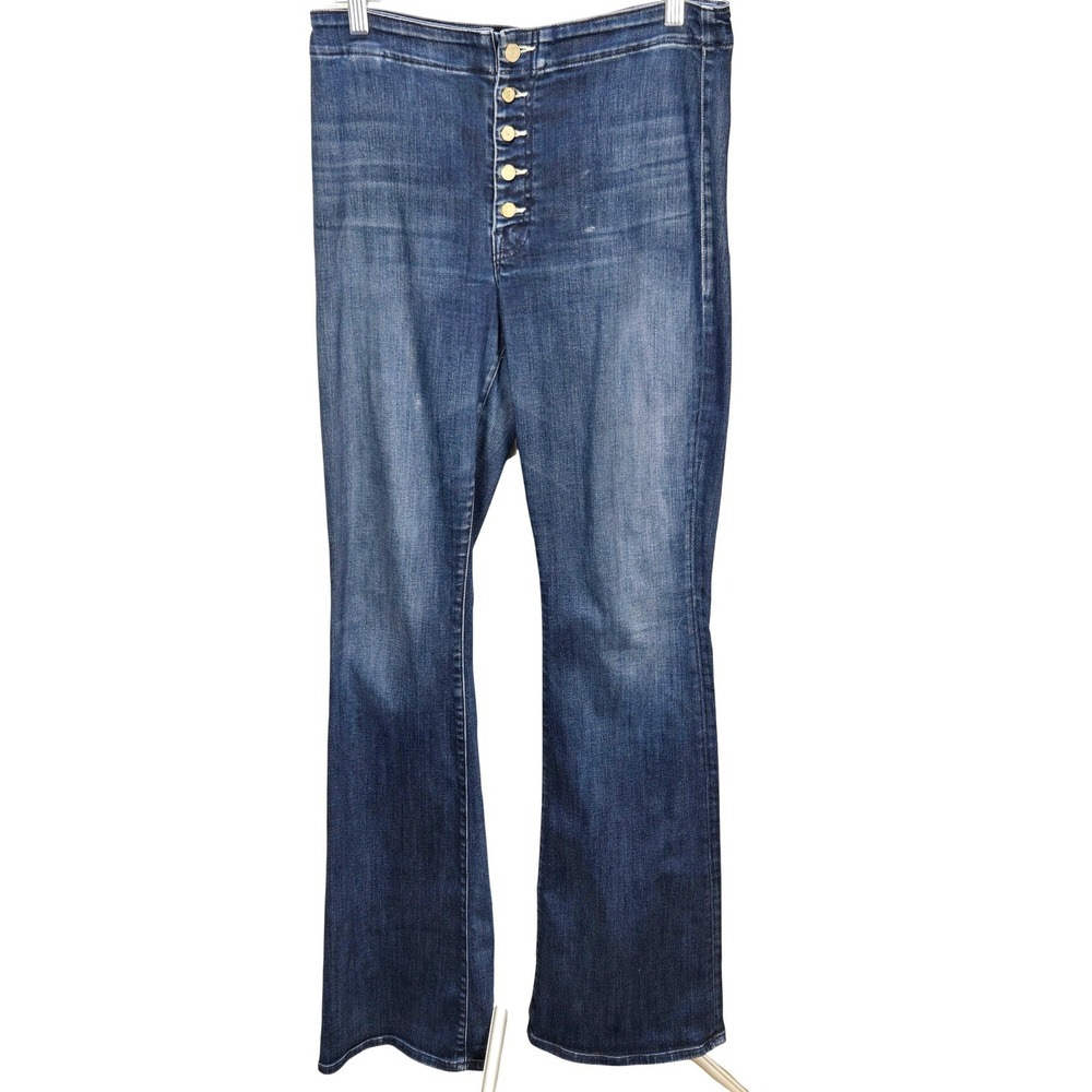 Women's Mother Size 31 The Hollywood Pixie Cruiser High Rise Flare Jeans READ